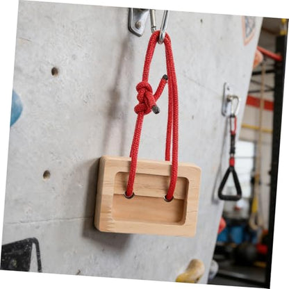 2pcs Wooden Hangboard for Rock Climbing with Lightweight Design and Easy Installation, Portable Fingerboard Training Board for Climbers Fitness Routines and Outdoor Workouts