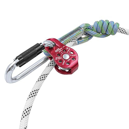 GM CLIMBING Fixed Micro Pulley 27kN CE UIAA Certified Slack Tender for Hitch Tending - color: One Unit