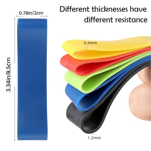 Hand Exerciser Finger Extensor Bands - Set of 5 Resistance Bands 5 Level Finger Strengthener Grip Strength Trainer for Arthritis, Carpal Tunnel, Physical Therapy & Injury Rehabilitation