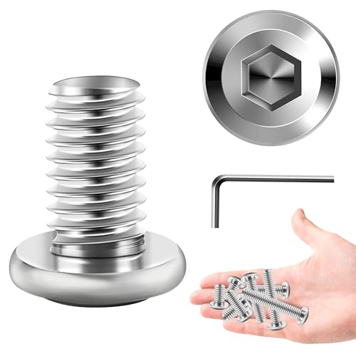 30Pcs M8 Bolt M8 x 12mm Flat Head Socket Cap Screw Bolts, M8 Screws Metric Kit, Stainless Steel Bolts 304, Bright Finish M8x1.25 Bolt by Marysino - color: Silver, size: M8 x 12mm
