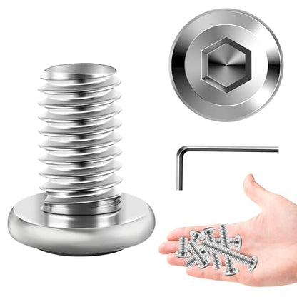 30Pcs M8 Bolt M8 x 12mm Flat Head Socket Cap Screw Bolts, M8 Screws Metric Kit, Stainless Steel Bolts 304, Bright Finish M8x1.25 Bolt by Marysino - color: Silver, size: M8 x 12mm