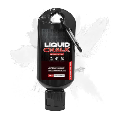 Weightlifting Liquid Chalk 50ml Fitness Anti-Slip Supplies | Rock Climbing Chalk for Men Women Powerlifters Weightlifters Athletes Gymnasts Trainers Competitors Gym Studio Bouldering