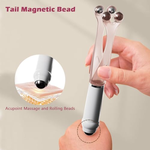 Finger Massage Tools for Finger Hand Massage, Hand Massager for Arthritis and Carpal Tunnel, Silicone Massage Roller for Hands, Palm & Wrist Steel Ball - size: light pink