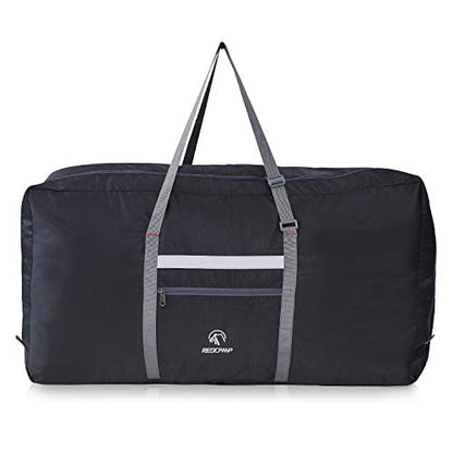 REDCAMP 31" Foldable Extra Large Duffle Bag, 100L Lightweight Travel Duffel Bag with Adjustable Strap for Men Women, Black - color: B-Black, size: 100L/31"(L)X11.9"(W)X16.5"(H)