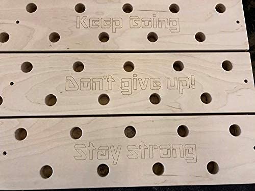 Climbing Peg Board, 8"x60" Climbing Pegboard. New Laser Engraving Options!