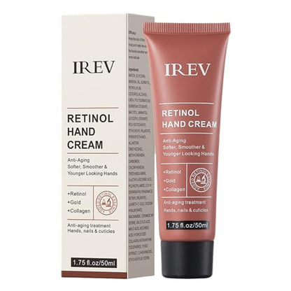 Retinol Hand Cream Firming Anti-Aging Hand Lotion with Collagen, Retinol Moisturizer for Aging & Dry Cracked Hands, Care & Protects Skin, Nails & Cuticles