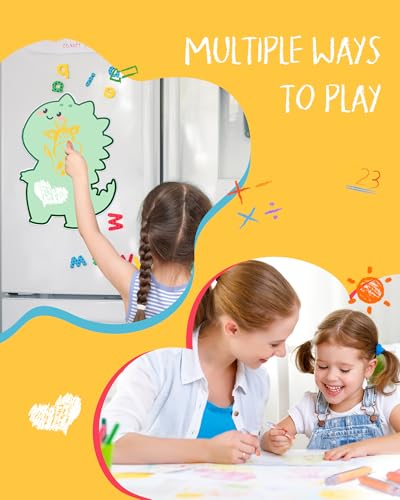 NewFamily Kids Art Chalk Set - 24 Color Dustless Chalk with Cute Magnetic Drawing Board, Creative Gift for Boys and Girls - style: Rainbow Chalk Set 24Colors