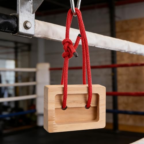 2Pcs Rock Climbing Hangboard - Wooden Hand Grip Strengthener Forearm Exerciser for Climbers Athletes - Rock Climbing Board for Hanging Practice Khaki - color: Khaki