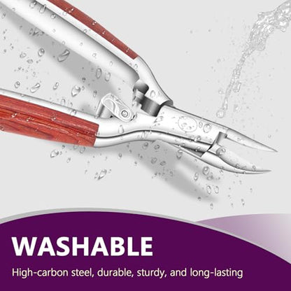 Toenail Clippers for Thick Toenails Super Sharp, Heavy Duty Toe Nail Clippers for Men Women Adult Seniors Long Handle, Professional Ingrown Toenail Cutters Pedicure Clipper