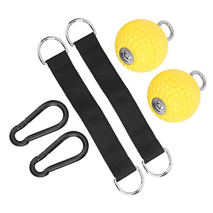 Pull Up Grips Sphere, Climbing Pull Up Power Sphere Hold Grips with Straps, No Slip Hand Grips Strength Trainer Exerciser for Bouldering, Pull Up and Workout