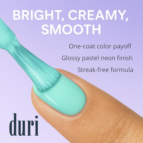 Duri Rejuvacote 1 Nail Growth System + 107S Cloud True Blue Nail Polish Bundle - Nail Strengthener & Pastel Baby Blue Glossy Color Duo, Healthy Manicure Set, 0.45 Fl Oz Each - color: Cloud True Blue + Rejuvacote 1 (Pack of 2)