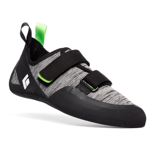 BLACK DIAMOND Men's Momentum Lace or Strap Rock Climbing Shoes, Gym/Outdoor - color: Black-anthracite (Strap), size: 13.5