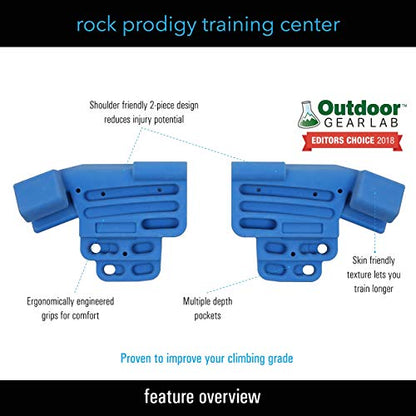 TRANGO Rock Prodigy Training Center Hangboard, Elite Package