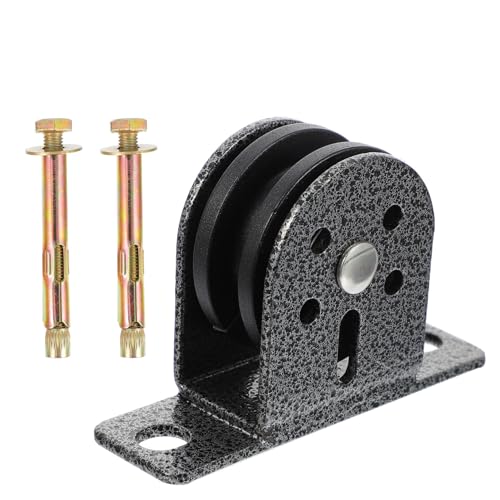 Kisangel 2pcs Bearing Pulley Fitness Equipment for Home Workouts Heavy Duty Mute Wheel with Bolts Smooth Sliding Lifting Pulley for Indoor and Outdoor Use