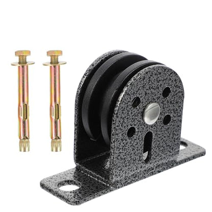 Kisangel 2pcs Bearing Pulley Fitness Equipment for Home Workouts Heavy Duty Mute Wheel with Bolts Smooth Sliding Lifting Pulley for Indoor and Outdoor Use