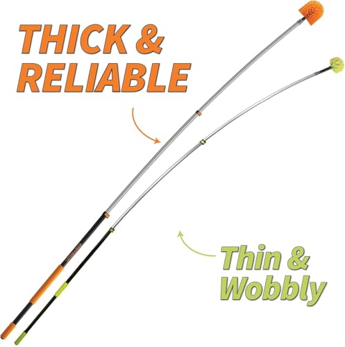 5-30 ft Long Telescopic Extension Pole // Multi-Purpose Extended Pole with Universal Twist-on Metal Tip // Lightweight and Sturdy // Best Telescoping Tool for Painting, Dusting and Window Cleaning - size: 30 Feet