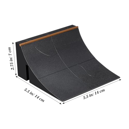 Fingerboard Obstacles Mini Finger Skateboard Ramp Skateboard Park Kit Plastic Obstacle for Finger Skateboarding Training Playtime Coordination Practice 5.51 X 5.51 X 2.75 in