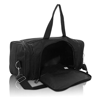 DALIX 17" Blank Duffle Bag Duffel Bag Travel Size Sports Durable Gym Bag - color: Black