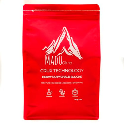 Crux Technology Sports Chalk for Rock Climbing 100% Magnesium Carbonate - style: Chunky Blocks