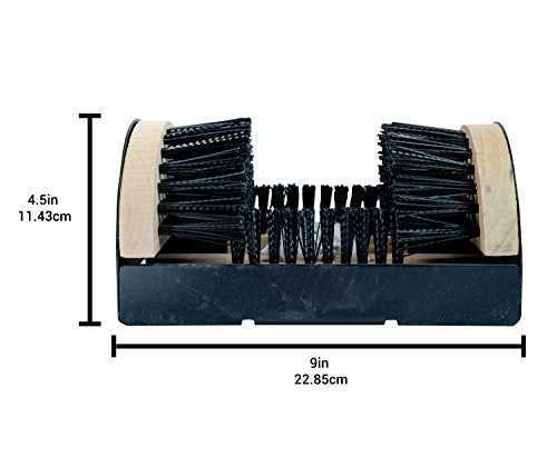 Bickmore Boot Scrubber, Mountable Shoe Brush & Scraper | Mountable indoor/outdoor brush scrapes dirt off boots, shoes and sneakers.