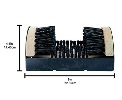 Bickmore Boot Scrubber, Mountable Shoe Brush & Scraper | Mountable indoor/outdoor brush scrapes dirt off boots, shoes and sneakers.
