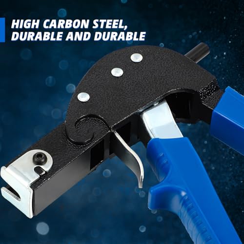 Yaocom 46 Pcs Expansion Screw Petal Nut & Metal Setting Tool, Hollow Door Anchors, 45 Petal Shape Metal Nut 1 Wall Anchor Gun for Hollow Wall Plasterboard Hardboard Steel Zinc Plate