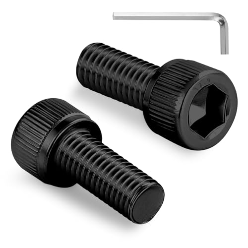 30pcs M8 x 12mm Hex Socket Head Cap Screws Bolts, 12.9 Grade Alloy Steel, Black Oxide Finish, Allen Socket Drive, Full Threads,with Hex Spanner - size: M8x12mm