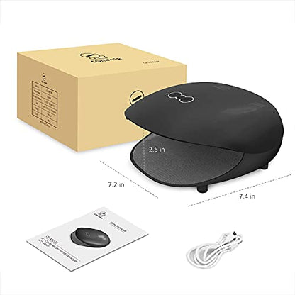 COMFIER Wireless Hand Massager with Heat -3 Levels Compression & Heating,Rechargeable Hand Massager Machine for Carpal Tunnel,【2026】Fathers Day Gift for Men(Black) - color: Black