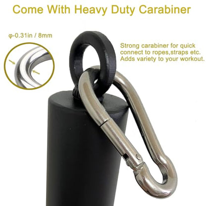 Weight Loading Pin 2 inch,Olympic Weight Plate Loading Pin for Cable Pulley System LAT Pulldown,Heavy Duty Gym Equipment Weights Lifting Pin with Carabiner