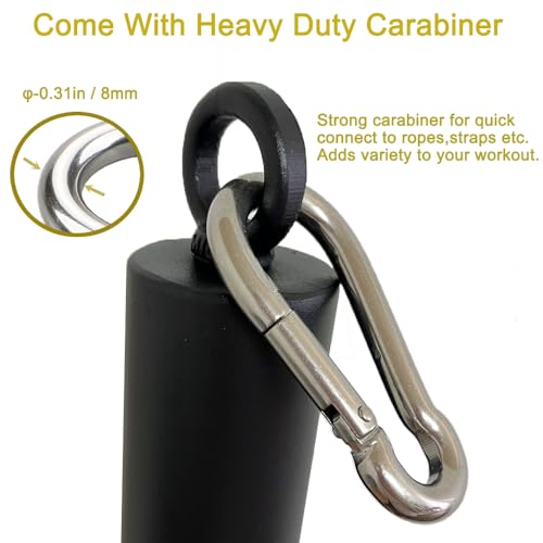 2 Pcs Weight Loading Pin 2 inch,Olympic Weight Plate Loading Pin for Cable Pulley System LAT Pulldown,Heavy Duty Gym Equipment Weights Lifting Pin with Carabiner