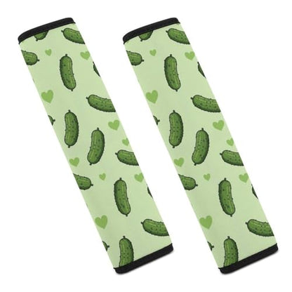 2 Pack Pickles Car Seat Belt Pad Soft Padded Harness Pads Strap for Child, Car Seats Pushchair Strollers High Chair Pushchair, Anti-Slip Pad - color: Pattern 813