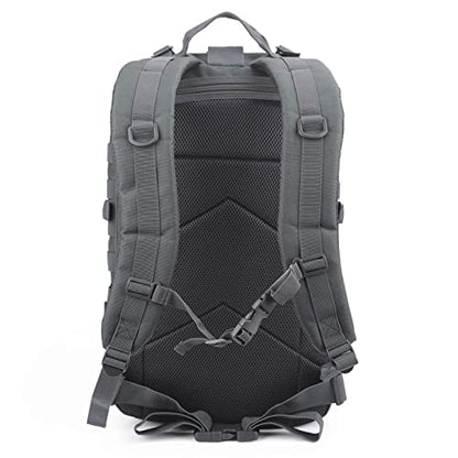 REEBOW GEAR Tactical Backpack for Men Military Tactical Bag Pack Army Molle Survival Bags Backpacks - color: Gray