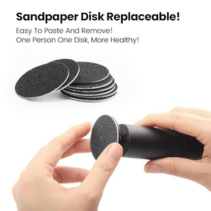 120pcs Replaceable Sandpaper Refill Discs for Electric Callus Remover | Foot File Sander Replacements for Feet Dead Cracked Hard Skin Removal | 60 Grit * 60pcs + 80 Grit * 60pcs - style: 04-60 Grit+80 Grit FBA