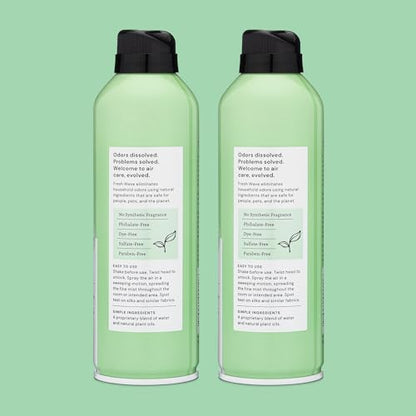 Fresh Wave Original Air Freshener Spray, 8 oz, 2-Pack Room Odor Eliminator | Non-aerosol fine mist, Plant oil formula, Paraben- and phthalate-free, Bathroom and pet area safe, Fabric and furniture use - size: 8 Ounce (Pack of 2)