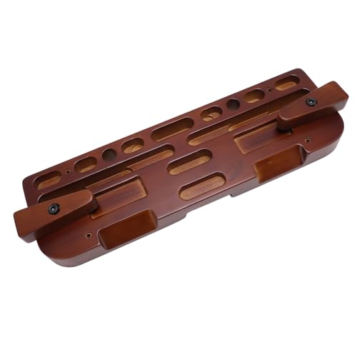 Sorandy Wooden Rock Climbing Hangboard, Fingerboard for Grip Strength Training, Various Finger Hole Sizes Hangboard with Durable Construction, Ideal for Indoor Outdoor Climbing