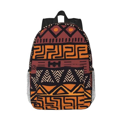 African Tribes Laptop Backpack African Art Backpack Bag With Adjustable Shoulder Straps - color: African Tribe _I1000