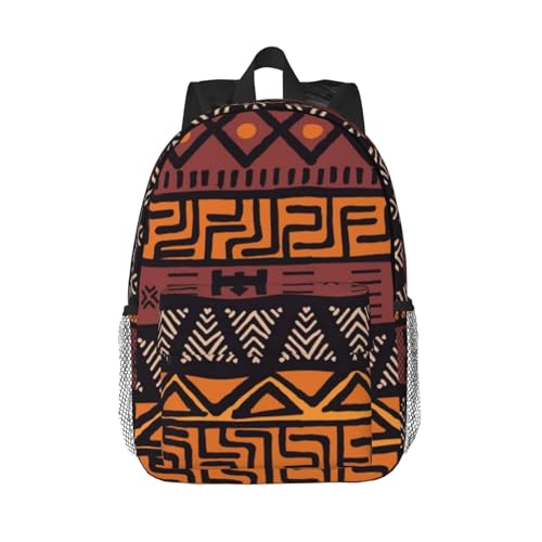 African Tribes Laptop Backpack African Art Backpack Bag With Adjustable Shoulder Straps - color: African Tribe _I1000