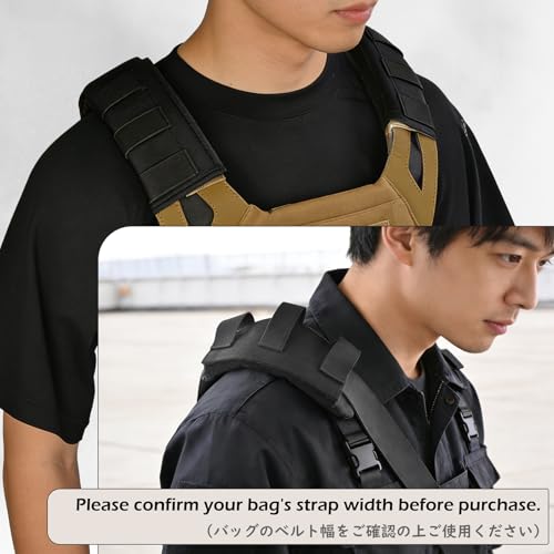 Bag Shoulder Strap Replacement Adjustable Strap with Padded Metal Hooks for Crossbody Bags Messenger Bags Laptops - color: 03# Black Pad Only - 2 Packs