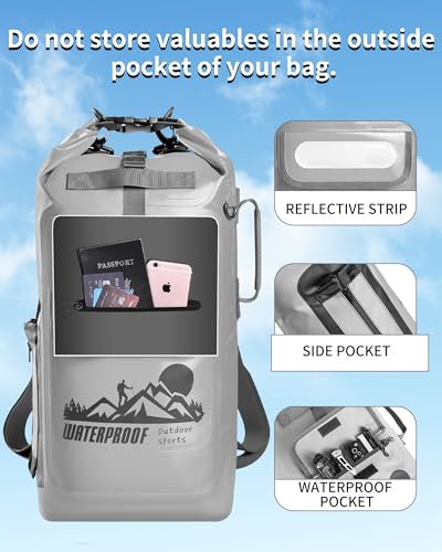 Dry Bag Backpack - color: Grey, size: 40L