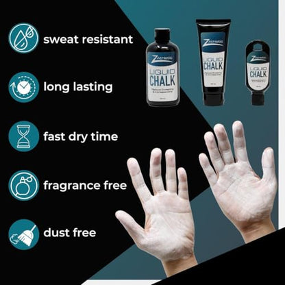 Z Athletic Gym Chalk Ball for Rock Climbing, Gymnastics, and Weightlifting - style: 50ml Liquid Chalk