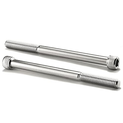 1/4-20 x 5 Socket Head Cap Screws Bolts, 20Pcs 304 Stainless Steel 18-8, Allen Socket Hex Drive, Partially Threaded, Bright Finish by SG TZH(with Hex Spanner) - size: 1/4-20 x 5"