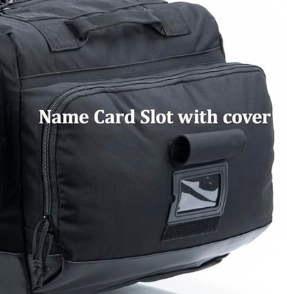Large Duffle Bag Duffel Pack with Backpack Shoulder Straps and Shoes Compartment 105L for Sports Travel Hunting Camping. - color: Black