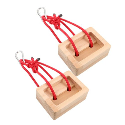 2pcs Wooden Vertical Hangboards for Rock Climbing Portable Lightweight Fingerboard Training Board for Indoor Fitness Routines and Core Strength Building