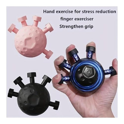 Portable Hand Grip Strengthener, 2Pcs Adjustable Finger Trainer, Hand Exercise Accessories for Climbing, Fitness and Hand Recovery Practice - color: Pink