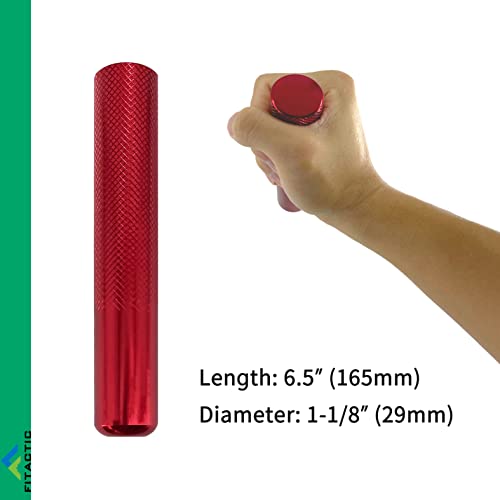 Aluminum Peg Board Climbing Holds for Crossfit, Body Building, Grip/Core Strength & Endurance Training & Exercise (2-Pack, Red)