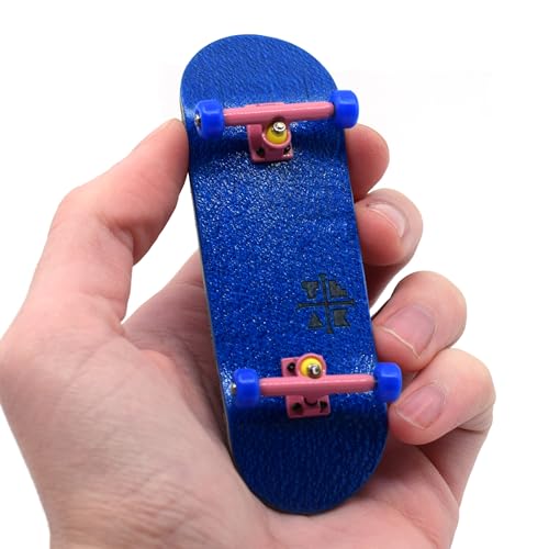 Teak Tuning 32mm Pro Fingerboard Complete - Fully Assembled with Pro Level Components - Pro Shaped Wooden Deck (32x97mm), UltraSpin Bearing Wheels, Prodigy Gen2 Trucks - The Bubble Gum