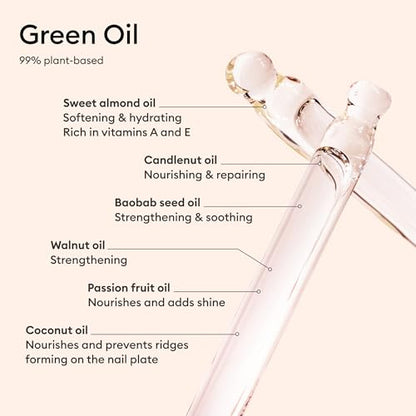 Manucurist Active Glow Raspberry Gift Set with Green Oil | Care Nail Polish and Cuticle Oil Gift Box with Mini Nail File - Vegan Nail Care Gift for Women - color: Active Glow Raspberry Gift Set and Green Oil
