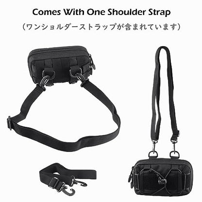Molle Pouches Tactical Admin EDC Gear Utility Pouch Waist Bags for Small Tool Horizontal Modular Organization - color: 01 Green