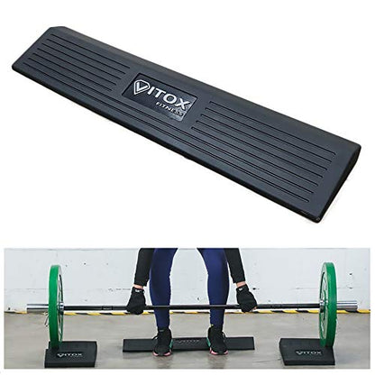 Squat Wedge - Slant Board for Weightlifting and Squats, Non-Slip Solid Rubber Squat Blocks for Powerlifting, Deadlifting, Weight Training, Barbell and Kettlebell Squats