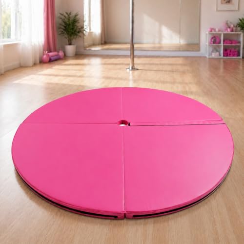 Pole Standard Dance Mat - Foldable Crash Mat, Portable Safety Round Dancing Cushion, Foldable Stripper Pole Crash Pad for Home Studios, Yoga, Gym - size: 200*5cm/78.7*2in